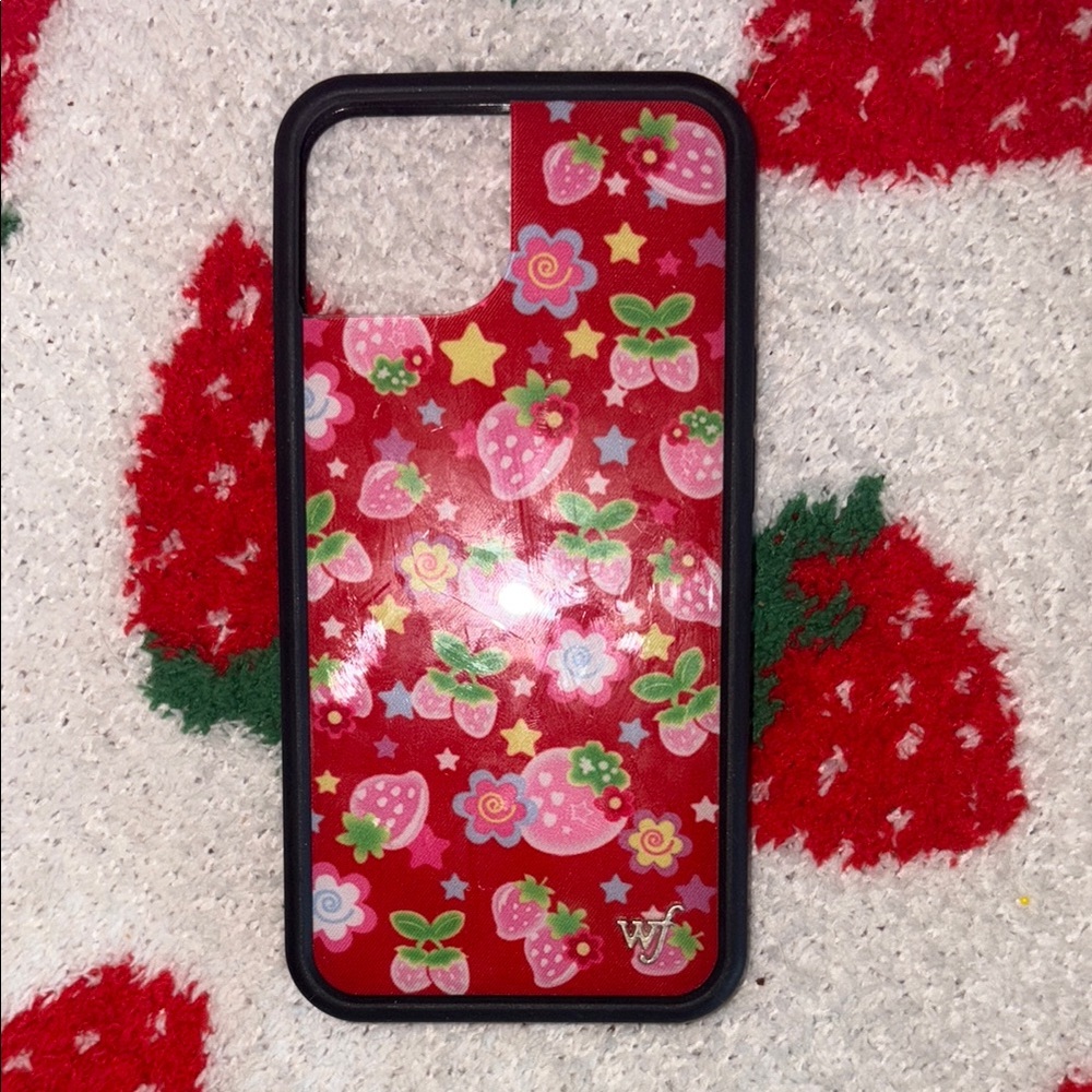 Strawberry Pattern Phone Case - Red